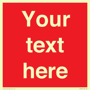 Custom Prohibition: Blank (red) sign